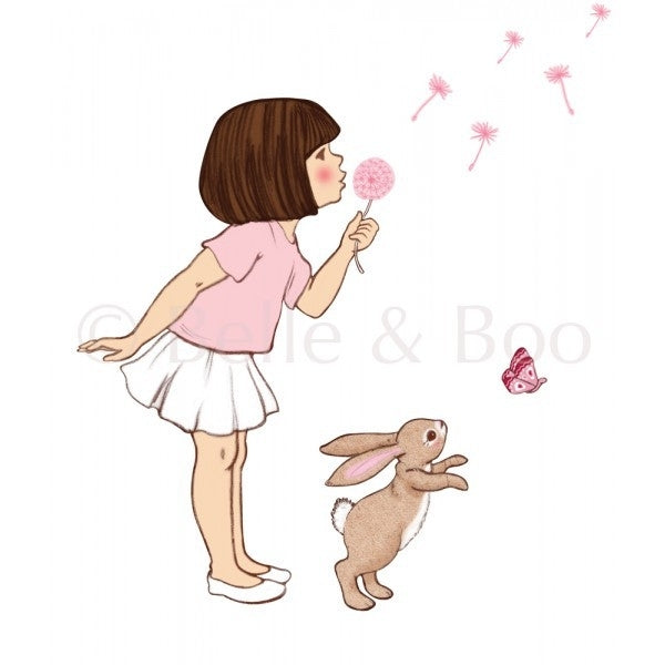 Muursticker Belle Dandelion = laatste!