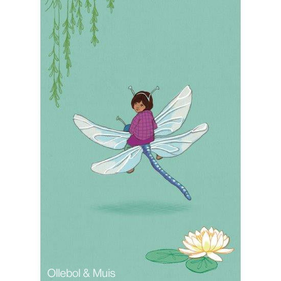 Belle &amp; Boo ansichtkaart Dragonfly