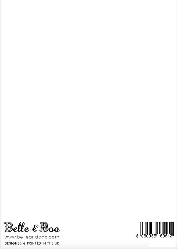 Belle &amp; Boo Postkarte Strawberries &amp; Cream